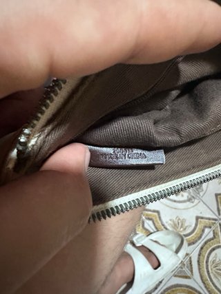 Bolso de hombro Loewe blanco y marrón