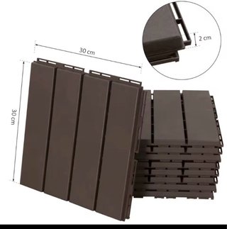 44 Baldosas de plástico para interior/exterior