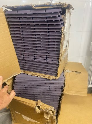 44 Baldosas de plástico para interior/exterior