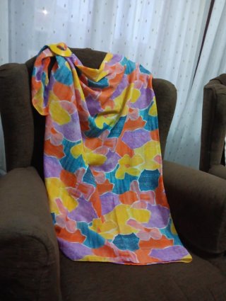 Pareo multicolor nuevo con hebilla
