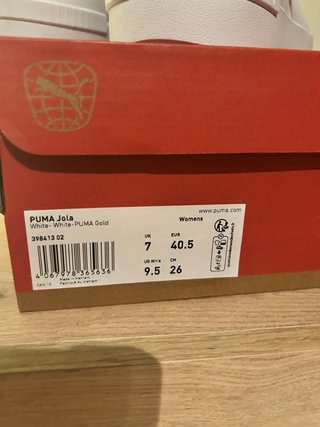 Puma Jola Talla 40.5 Blancas Nuevas Caja