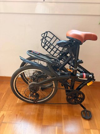 Bicicleta Plegable Negra