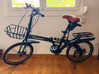 Bicicleta Plegable Negra