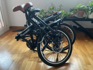 Bicicleta Plegable Negra