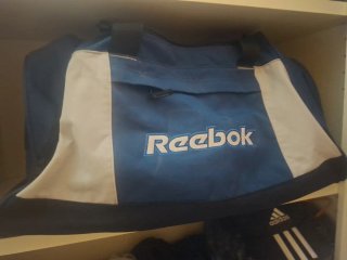 Bolsa Deporte Reebok 90s Azul y Blanca