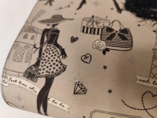 Bolso de mano estampado París