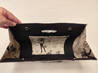 Bolso de mano estampado París