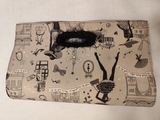 Bolso de mano estampado París
