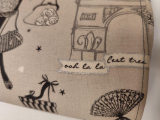 Bolso de mano estampado París
