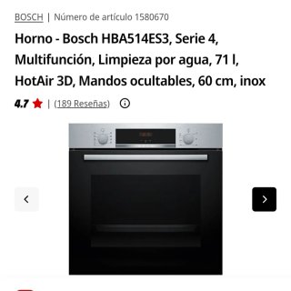 Horno Bosch HBA514ES3 Serie 4