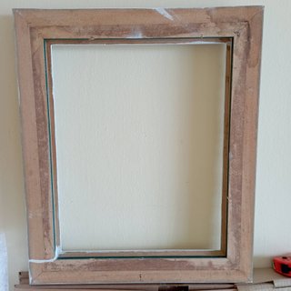 Marco blanco para obra de 41 x 33 cm . Buen estado
