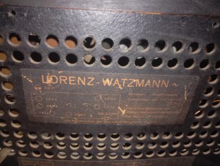 Rádio antigo lorenz -watzmann