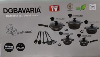 Nuova Batteria di pentole e padelle 21 pezzi