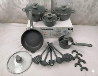 Nuova Batteria di pentole e padelle 21 pezzi
