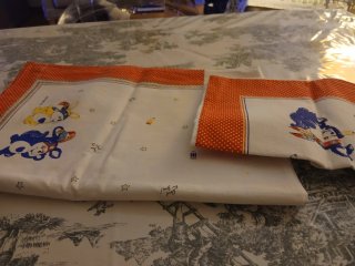 Set lenzuola + federa lettino con orsetti