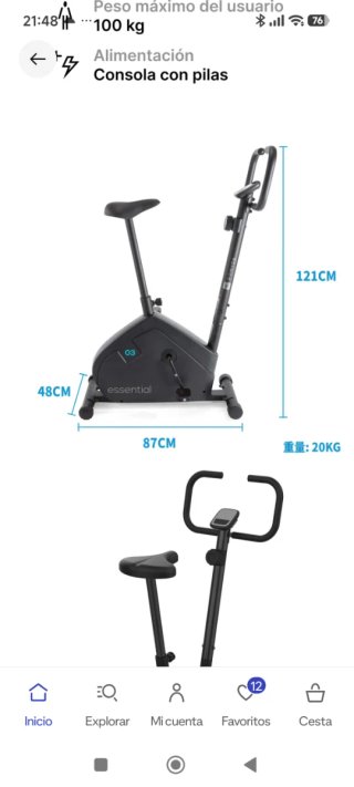 Bicicleta Estática Domyos 04
