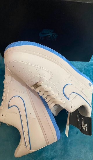 Nike Air Force 1 Blancas Azul