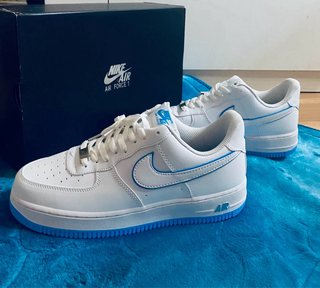 Nike Air Force 1 Blancas Azul