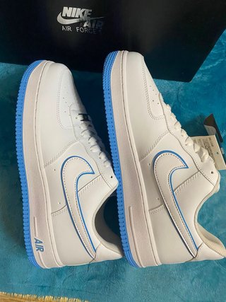 Nike Air Force 1 Blancas Azul