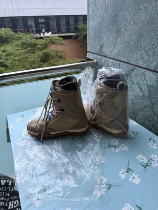 Botas Snowboard Sonar Beige y Azul