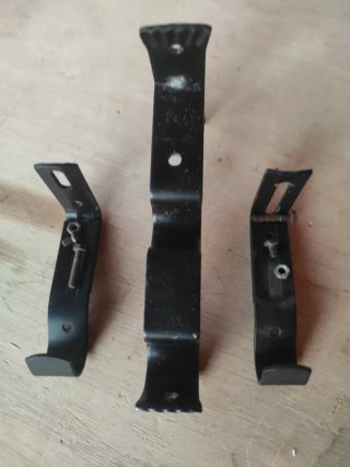 Soportes Cortina Vintage Hierro Negro