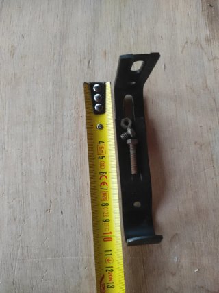 Soportes Cortina Vintage Hierro Negro