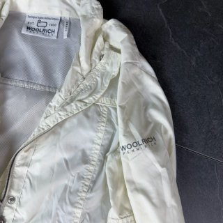 Woolrich White Nylon Lightweight Jacket S