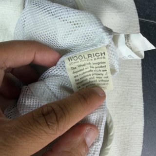 Woolrich White Nylon Lightweight Jacket S