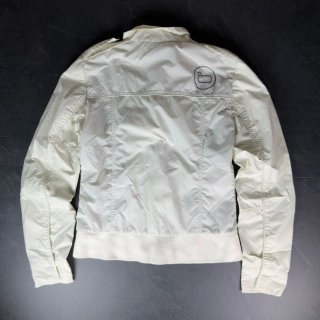 Woolrich White Nylon Lightweight Jacket S