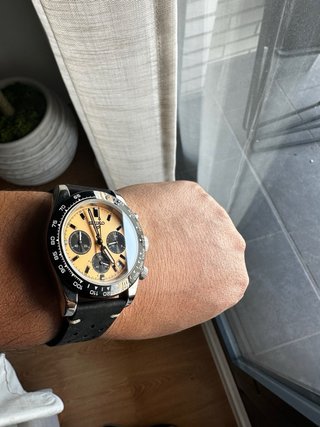 Reloj Seiko Cronógrafo Esfera Naranja