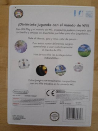 Consola Wii Negra + Mando + Nunchuk + Wii Play