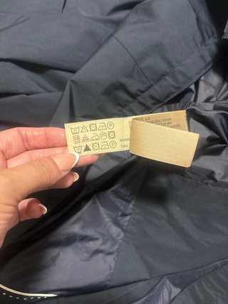 Gabardina Massimo Dutti Azul M ( talla grande )
