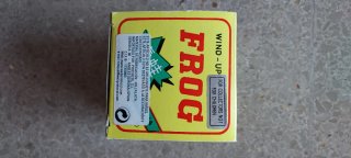 Rana de cuerda vintage de hojalata