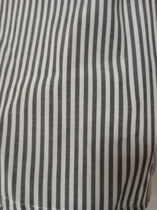 Camicia donna oversize righe bianche e grigie