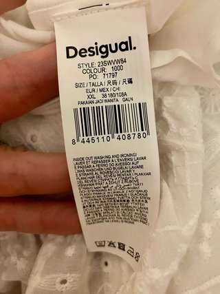 Vestido largo Desigual con etiquetas