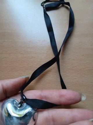 Collana a cuore nera