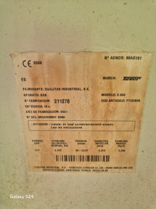Frigorífico Gas Butano