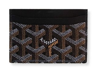 Tarjetero Goyard Negro y Marrón