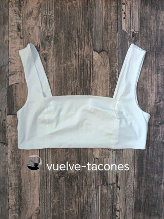 Crop top blanco tirante ancho ♡  SHEIN * talla L