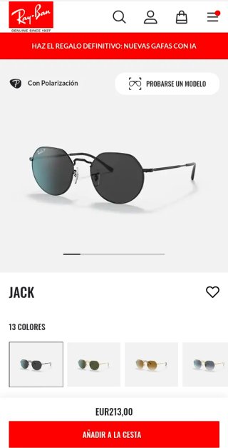 Gafas Ray-Ban Negra