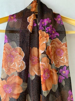 Foulard Isa in pura seta 38x160 cm