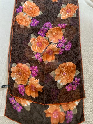 Foulard Isa in pura seta 38x160 cm