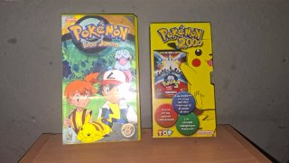 Cintas VHS Pokémon Liga Jonto y Pokémon 2000