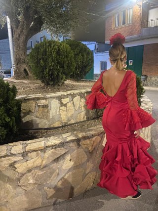 Vestido de gitana rojo volantes
