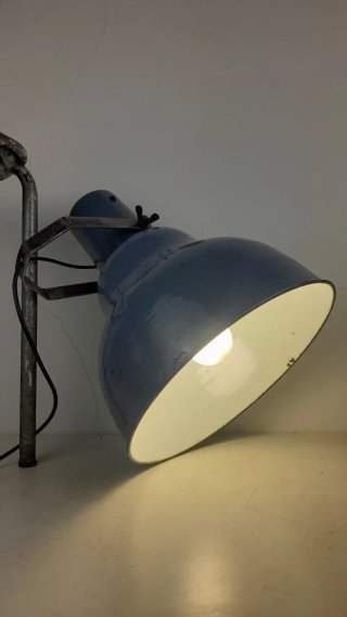Lampada industriale vintage anni '50