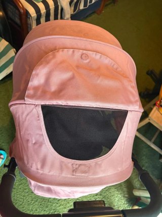 Silla de paseo Kinderkraft rosa y negra