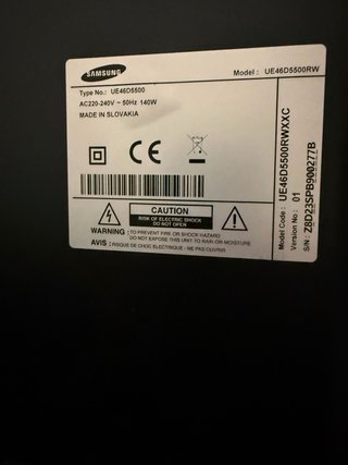 Televisor Samsung 46 Negro