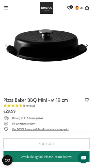 Mini horno Pizza Boska