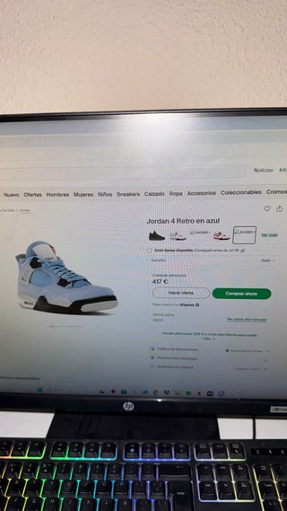 Nike Air Jordan Retro 4 University Blue
