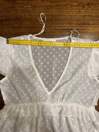 Blusa bianca pois XS